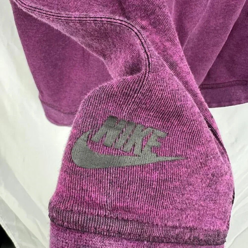 Nike tech purple asymmetrical full zip‎ up sweatshirt hoodie hooded athletic M
